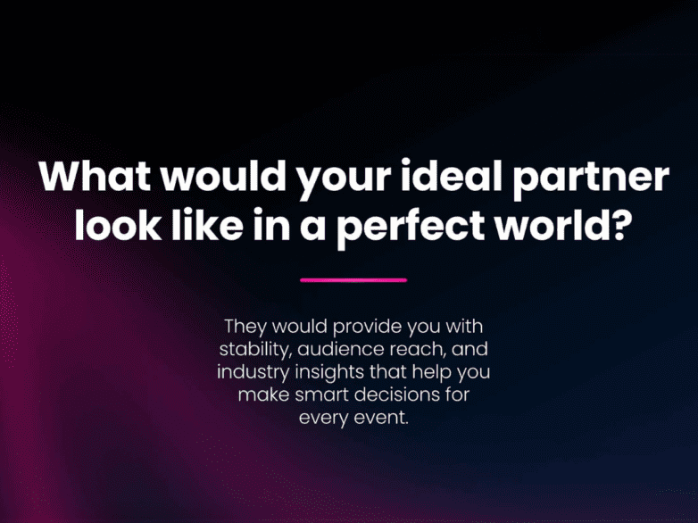 Ideal partner in event industry